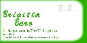 brigitta baro business card